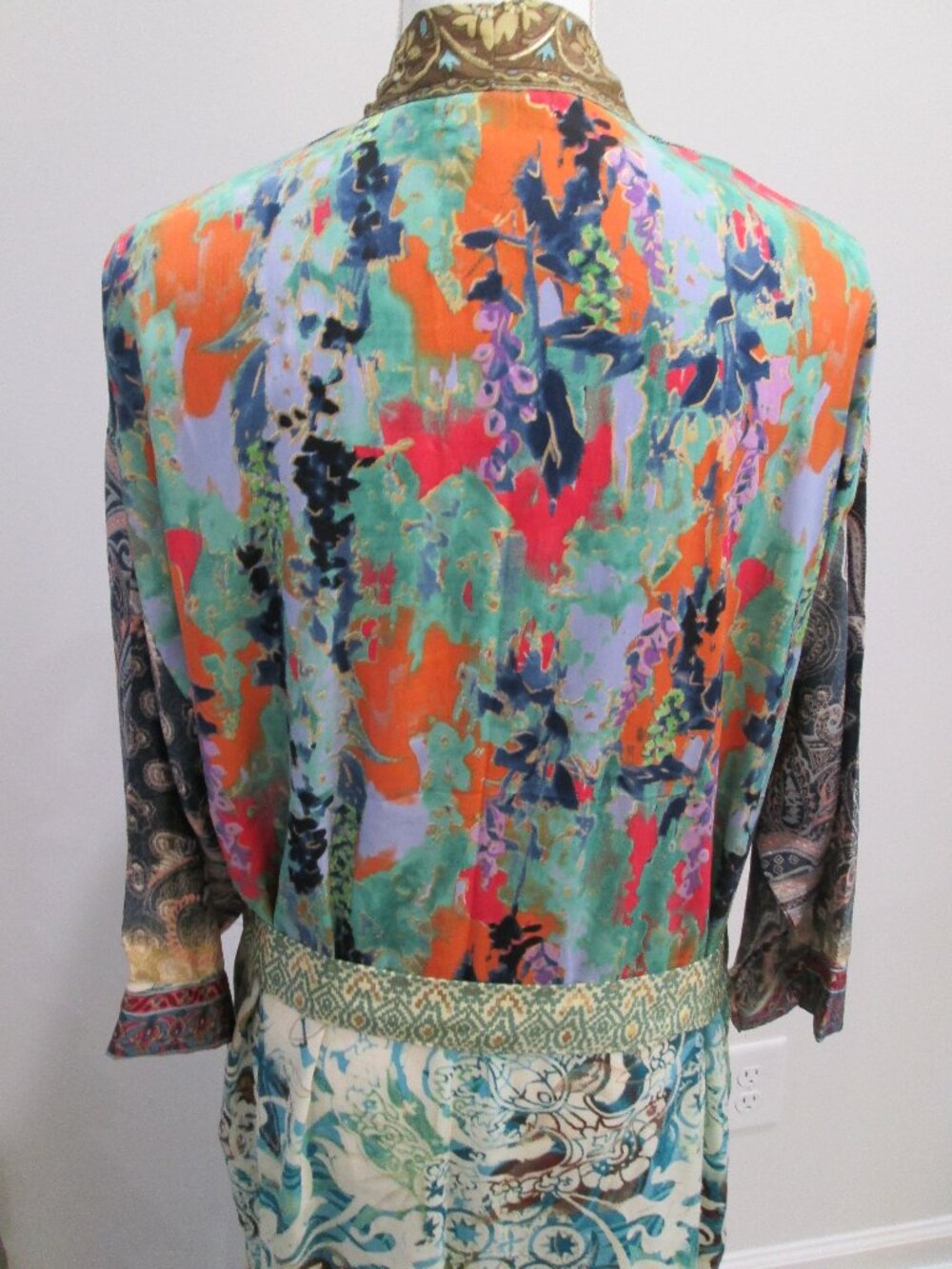 Karma Highway Printed Viscose Kimono – Made in India – NWT